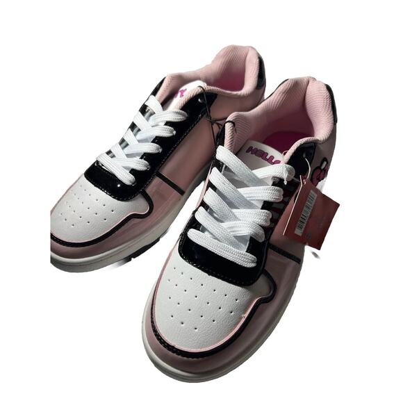 Hello Kitty by Sanrio Women's Pink Casual Court Sneakers NEW (Size 8) - Picture 2 of 16